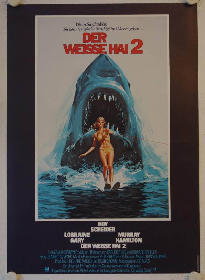 Jaws 2 original release german movie poster